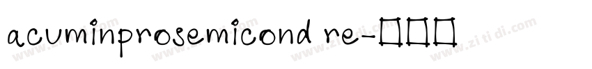 acuminprosemicond re字体转换